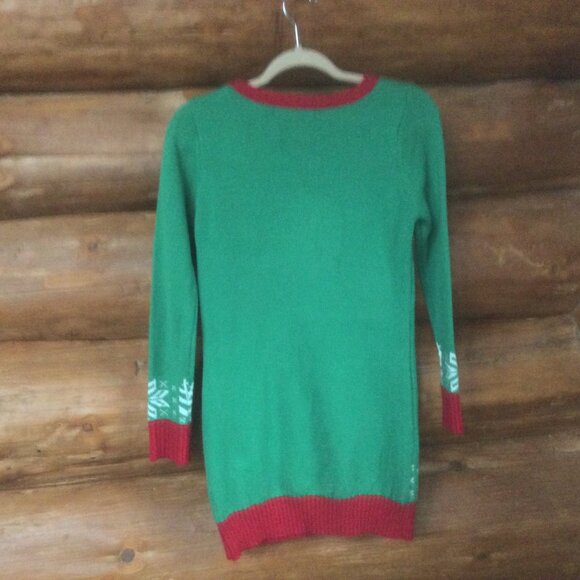 United States Holiday Bah Hum Pug Fair Isle Ugly Christmas Sweater Size Small - Picture 4 of 5